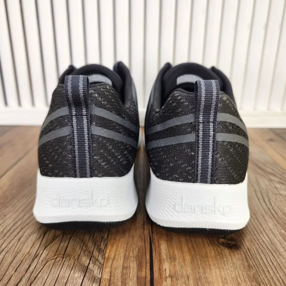 Dansko Sky Mesh Walking Shoes Womens Sz 7 Black White Athletic Comfort Sneakers